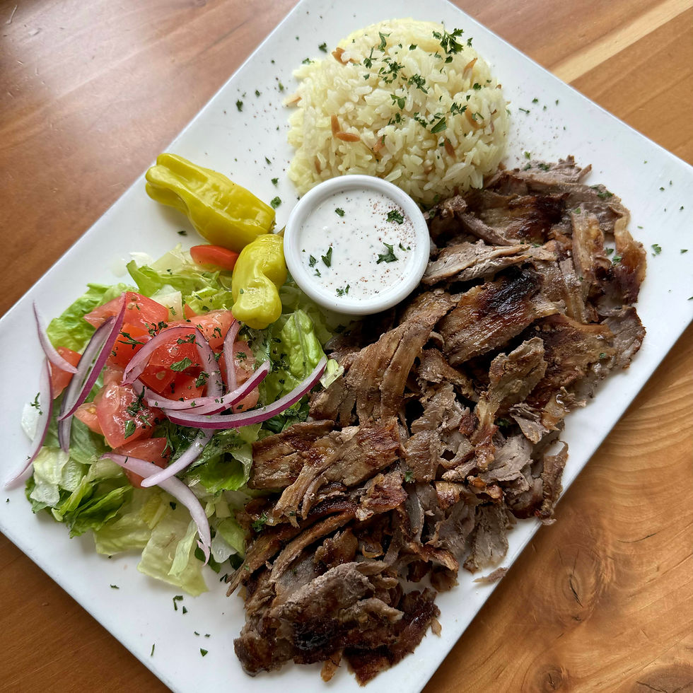 Lamb Beef Gyros Plate image