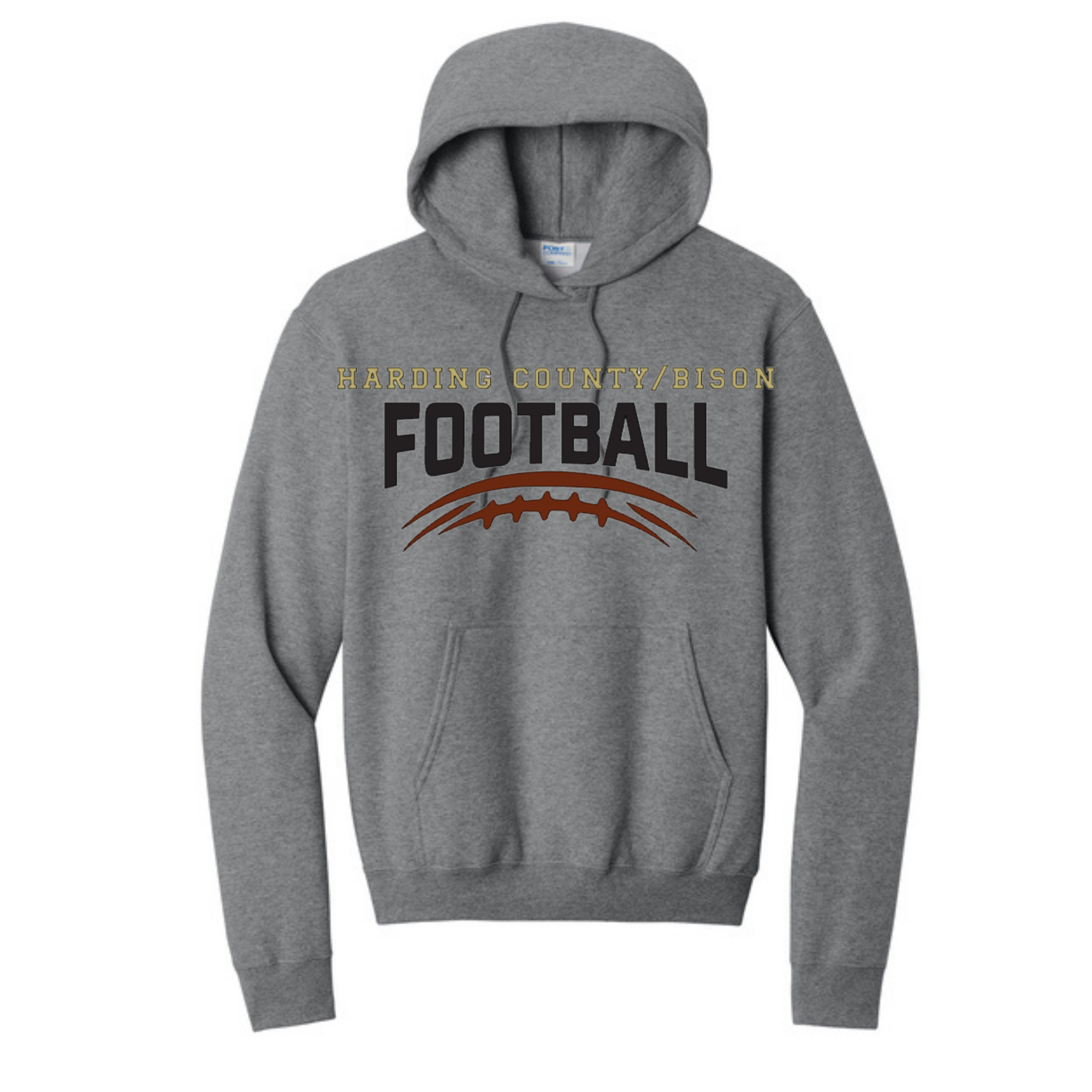 Grey Football Roster Hoodie