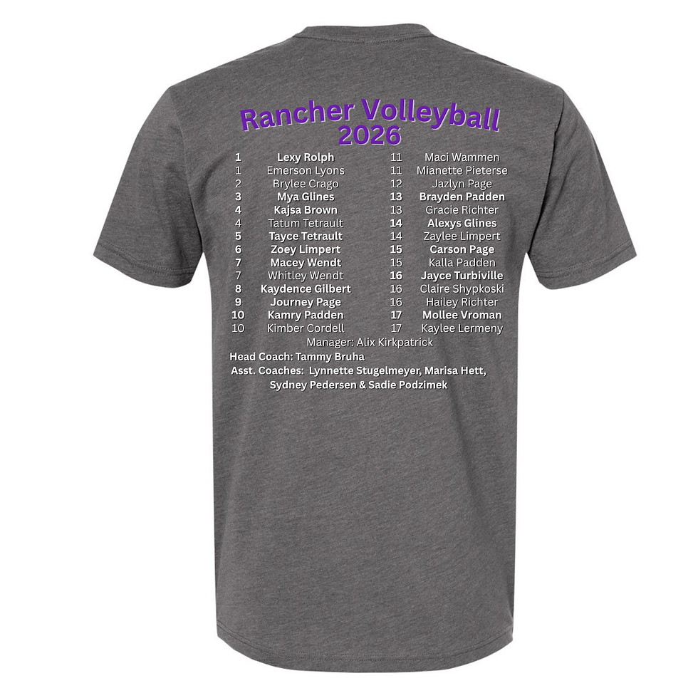 Thumbnail: Grey Short Sleeve Volleyball Roster Shirt