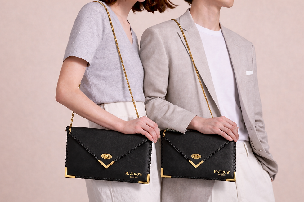 Thumbnail: Whip stitch iPad Clutch bag (black)