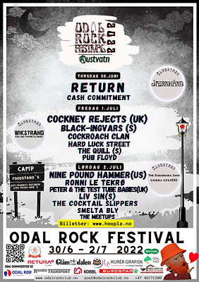 Odal Rockefestival poster 2022