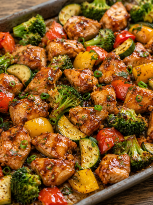 Sheet Pan Honey Garlic Chicken