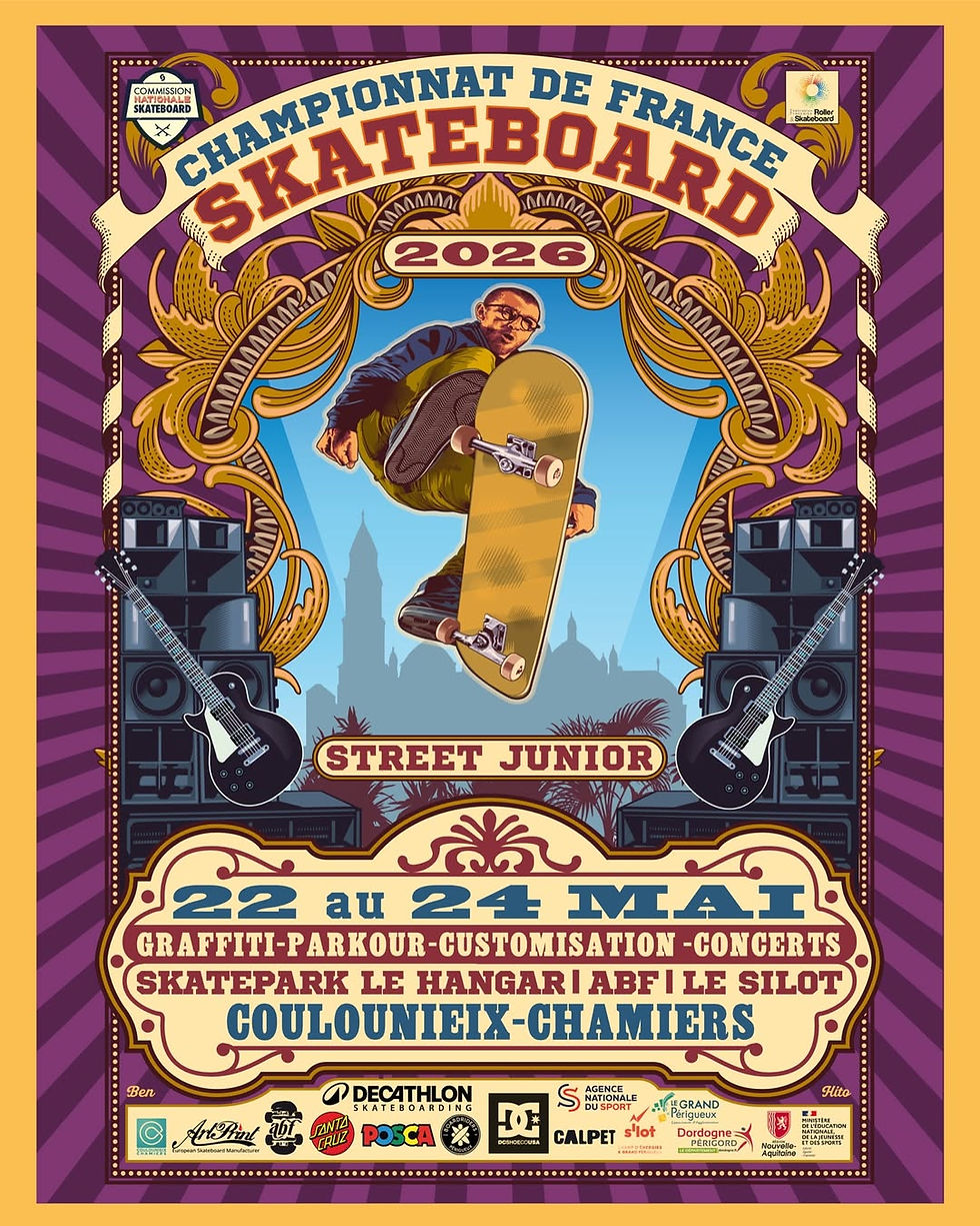 Championnats de France Skateboard Street U10, U13 et U17 2026