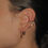 Thumbnail: Conch ear cuff with a seahorse