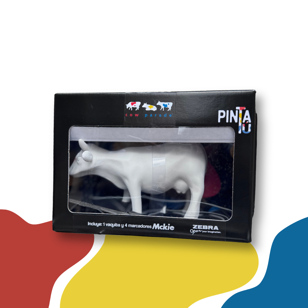 Vaquita para pintar con plumones