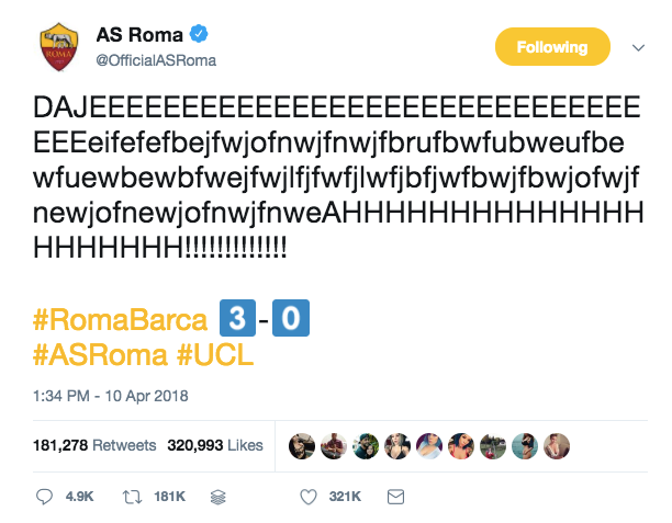 Tweet: Final Whistle