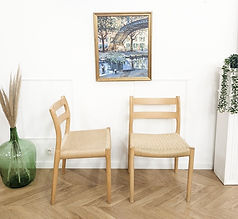 Chaises vintage Model 84 par Niels Otto Moller