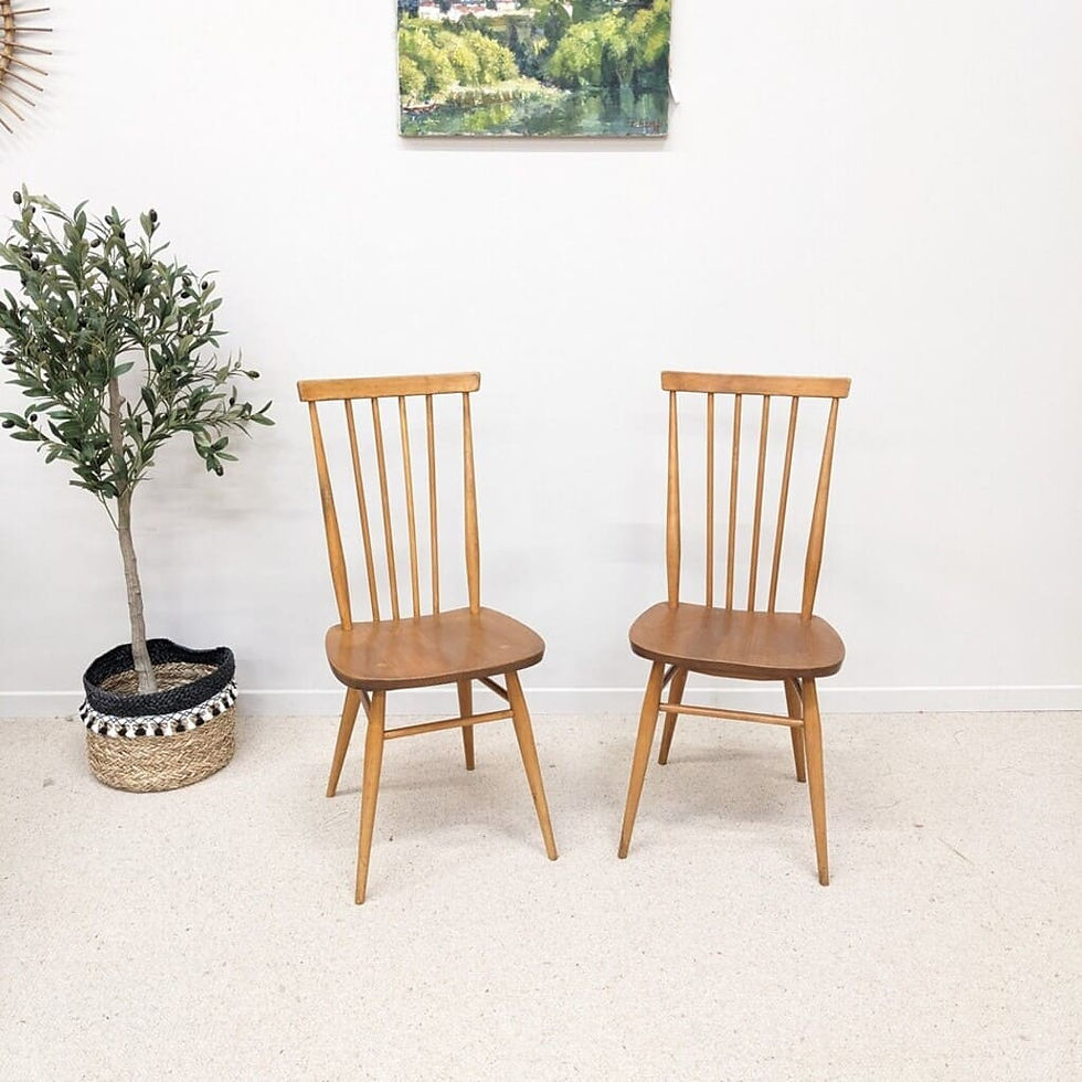 Duo de chaises Ercol style vintage