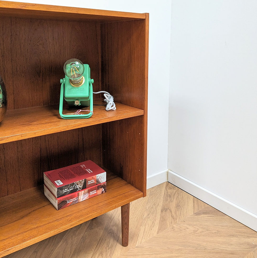 Miniature : Petite Bibliothèque vintage scandinave en teck