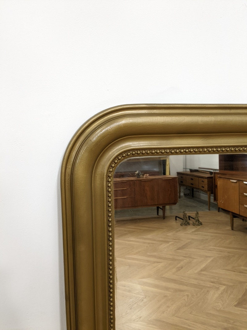 Miniature : Miroir ancien doré Louis Philippe