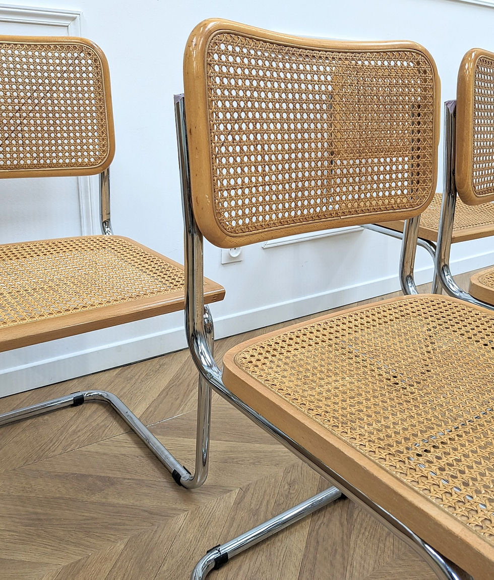 Thumbnail: 4 Marcel Breuer B32 chairs