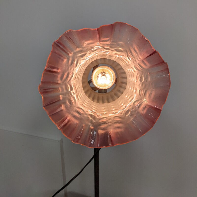 Thumbnail: Lampe fleur mid-century classique vintage