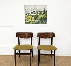 2 chaises vintage en palissandre