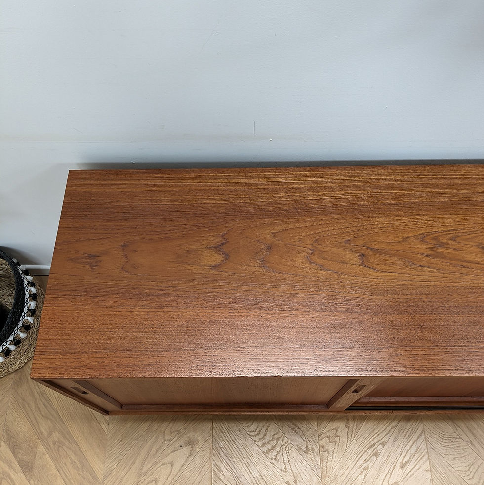 Thumbnail: Long Scandinavian teak sideboard