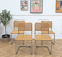 4 chaises B32 Marcel Breuer