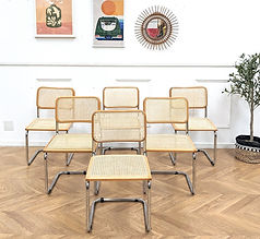Lot de 6 chaises B32 par Marcel Breuer