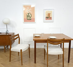 2 chaises danoises blanches