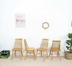 4 chaises rétro style Ercol