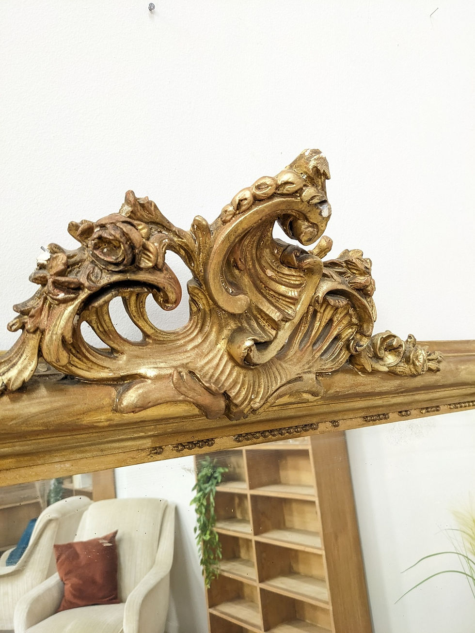 Miniature : Ancien miroir doré Louis Philippe