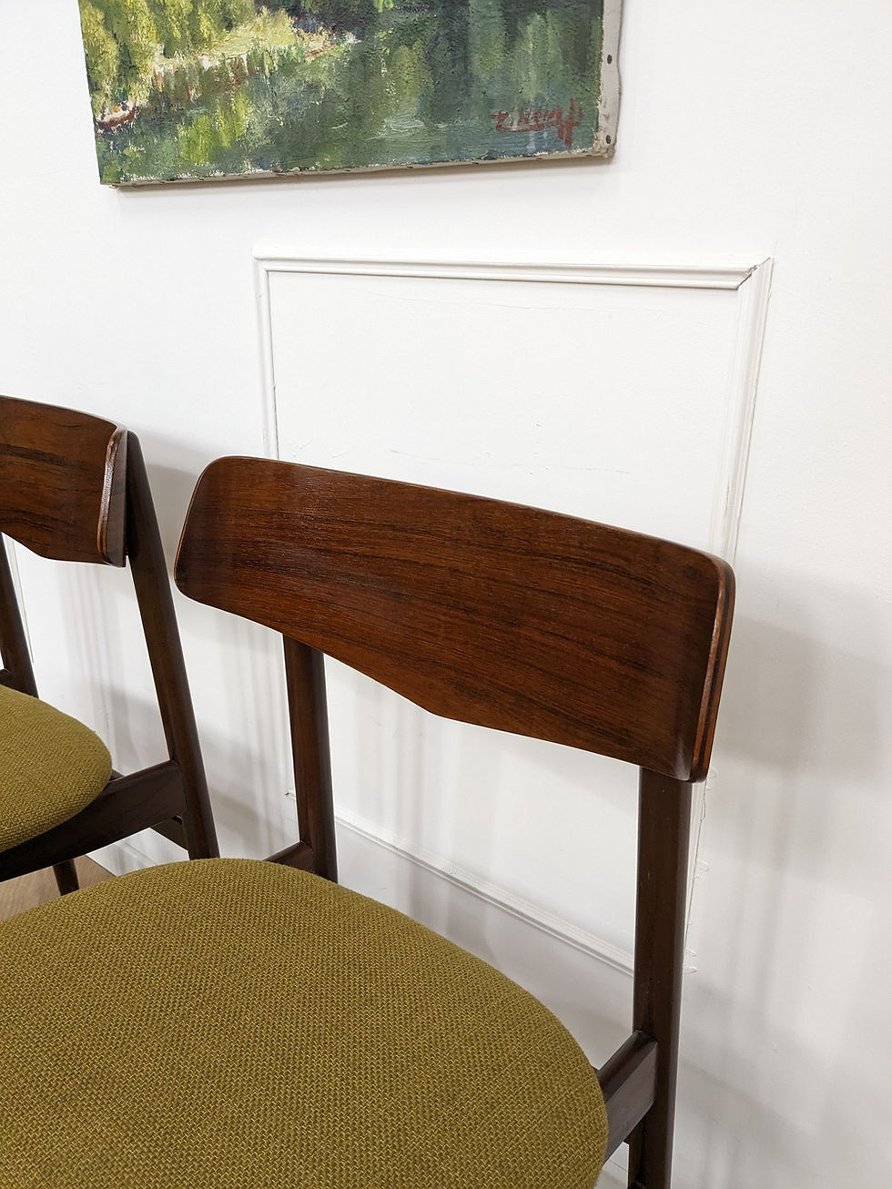 Miniature : 2 chaises vintage en palissandre