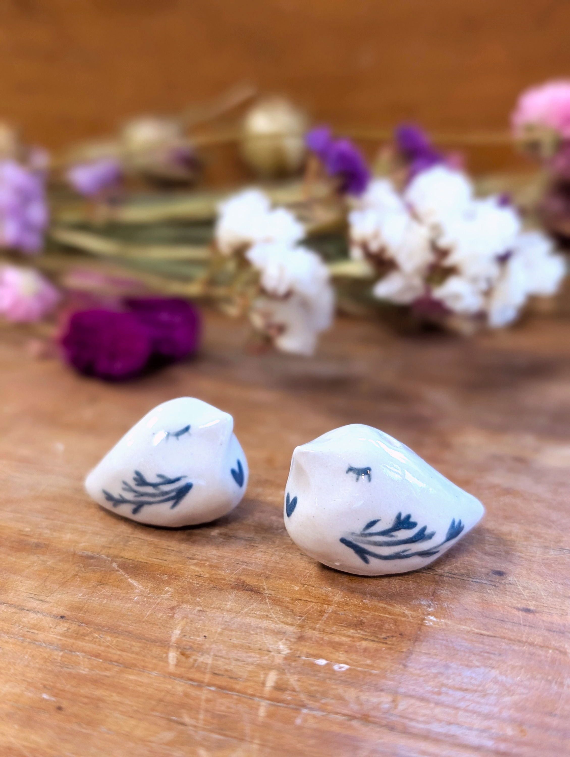 Figurine "Mimi oiseau fleuri"