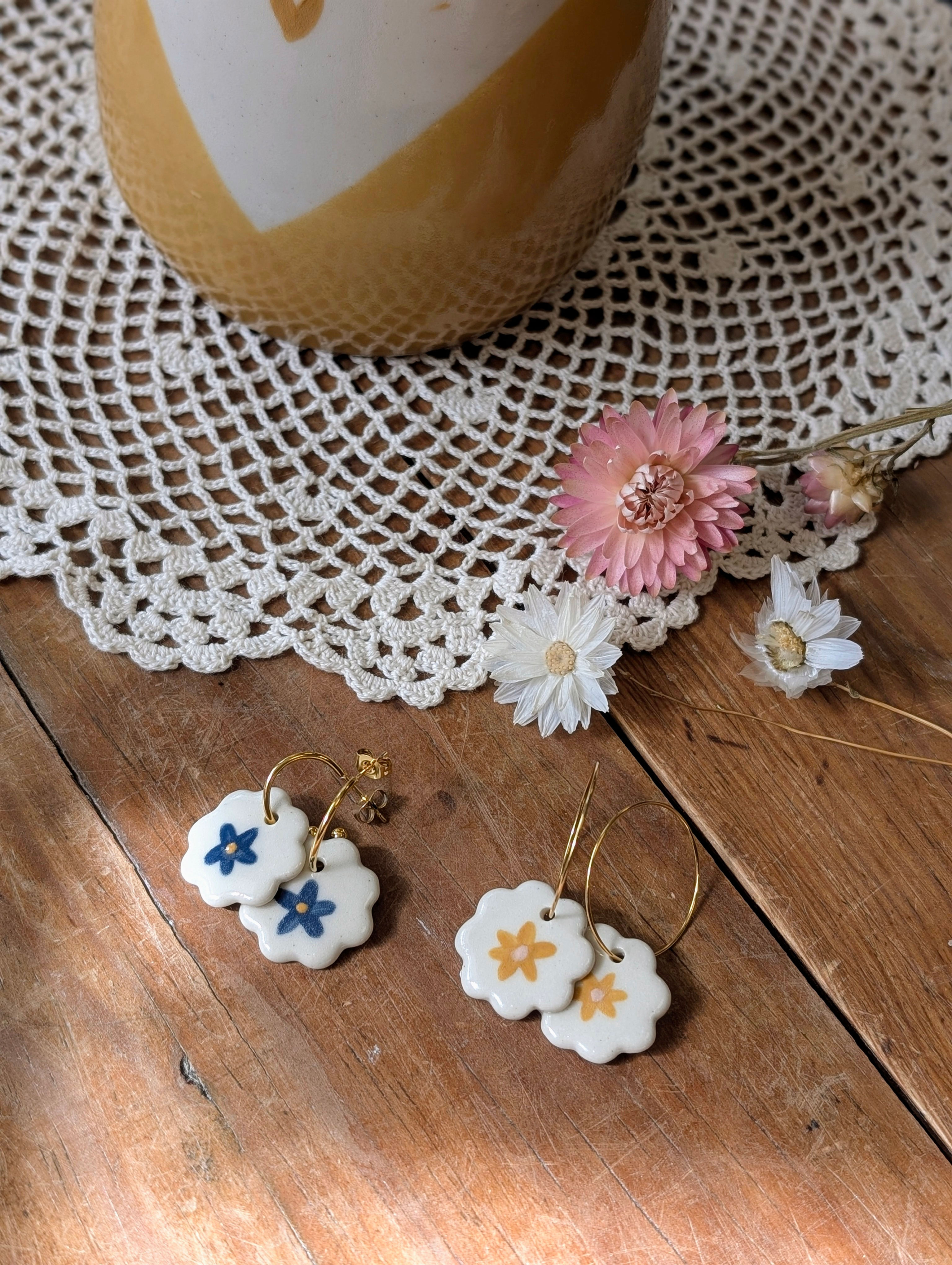 Boucles d'oreilles "jolie fleur"