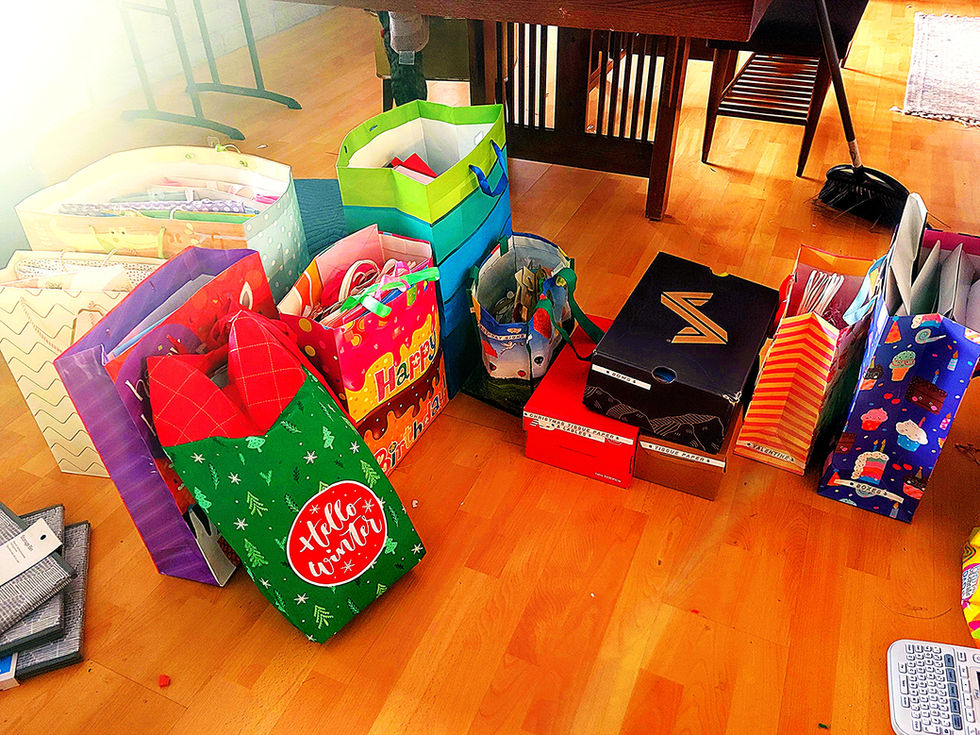 After gift wrapping