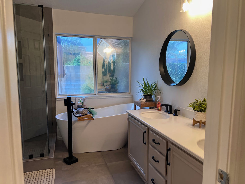 After/ tub and vanity 
