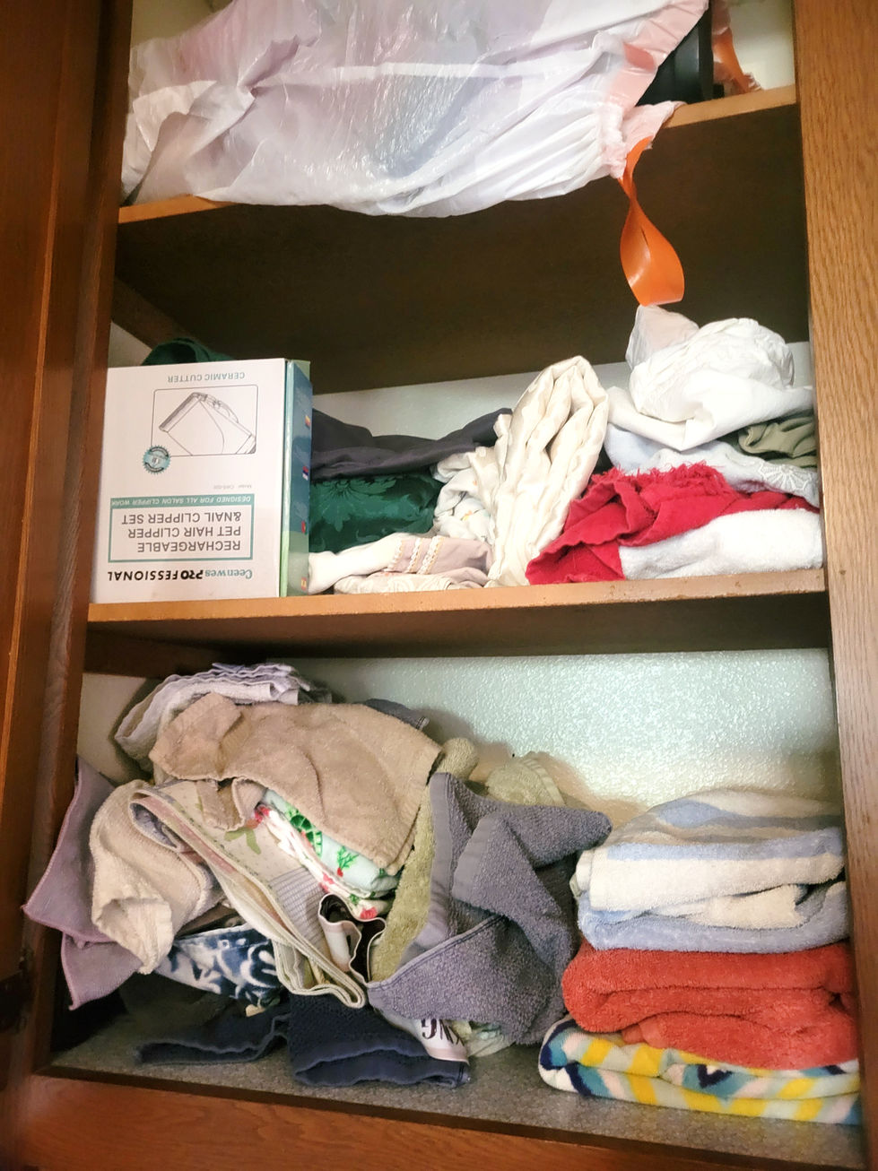 Before/ Linen closet