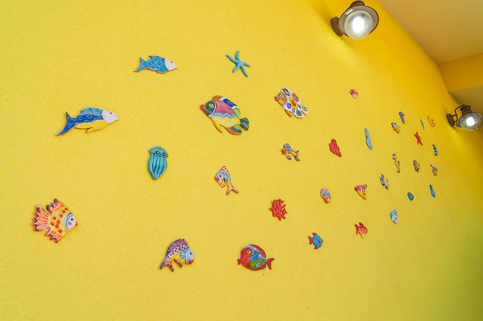 Wall of Entrance with pictures