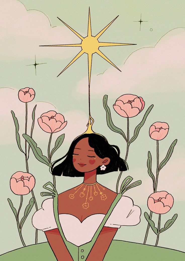 growth, thriving, graphic illustration, aesthetic