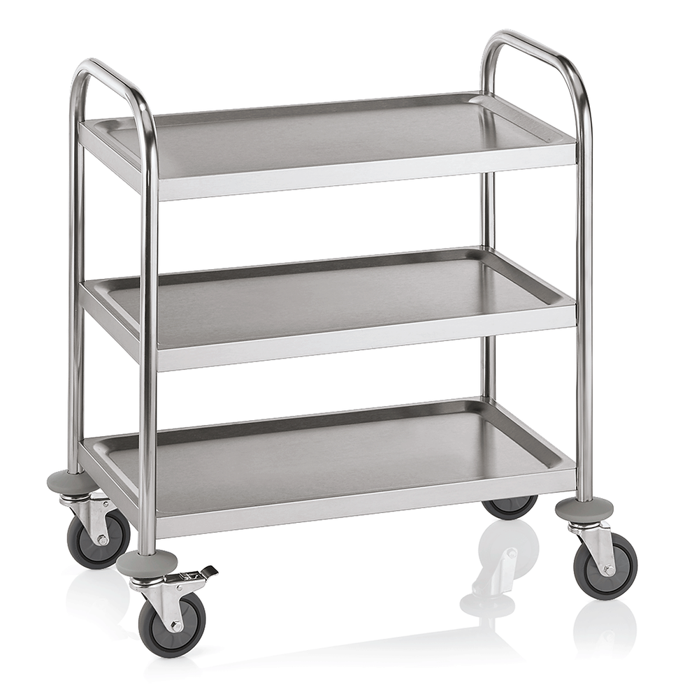 Kolica za posluživanje tri police