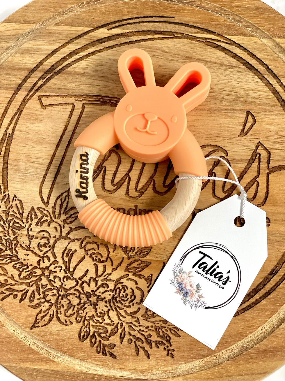 Thumbnail: Bunny Teether,Bear Rattle & Hair Brush