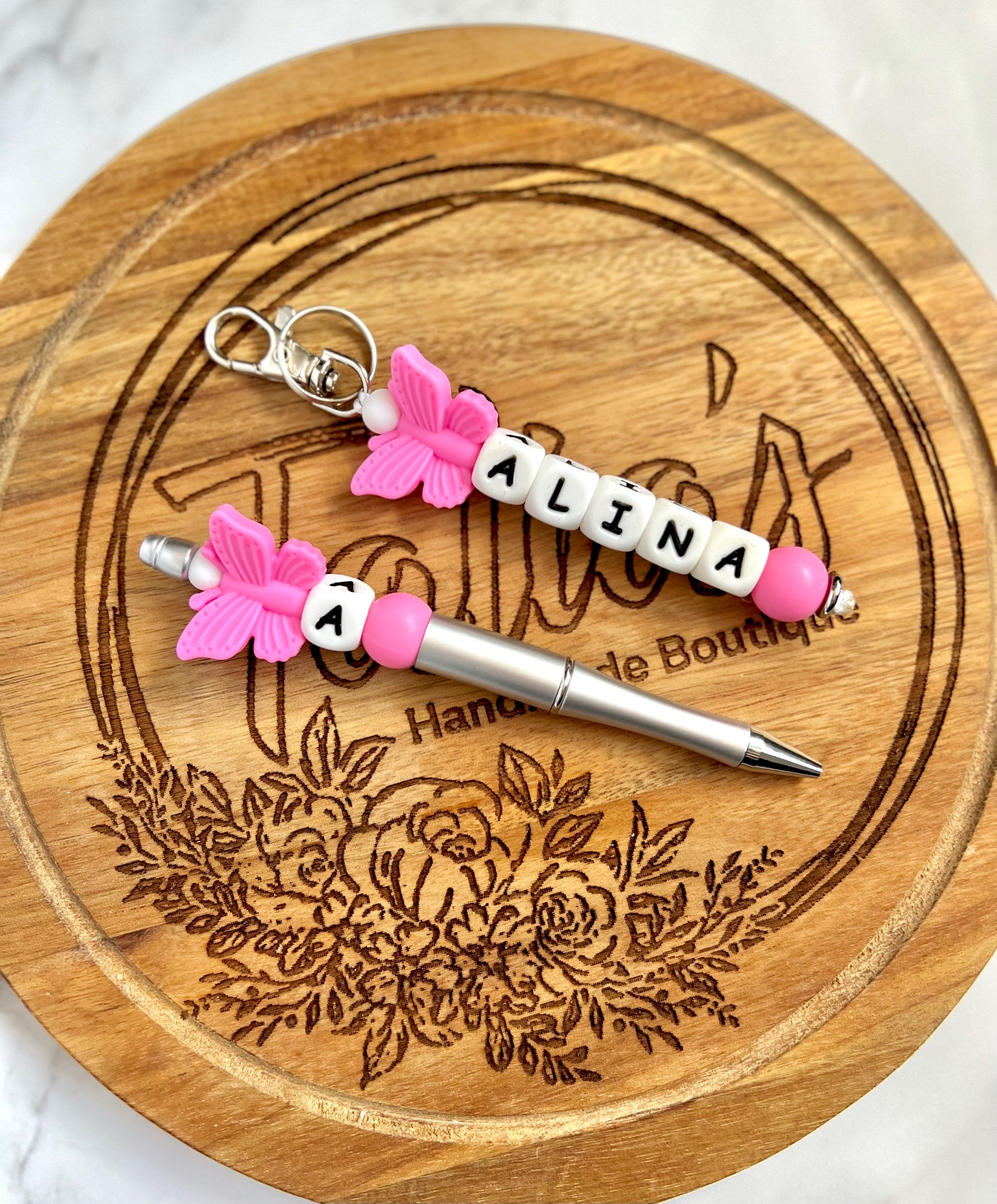 Butterfly Key & Pen Set