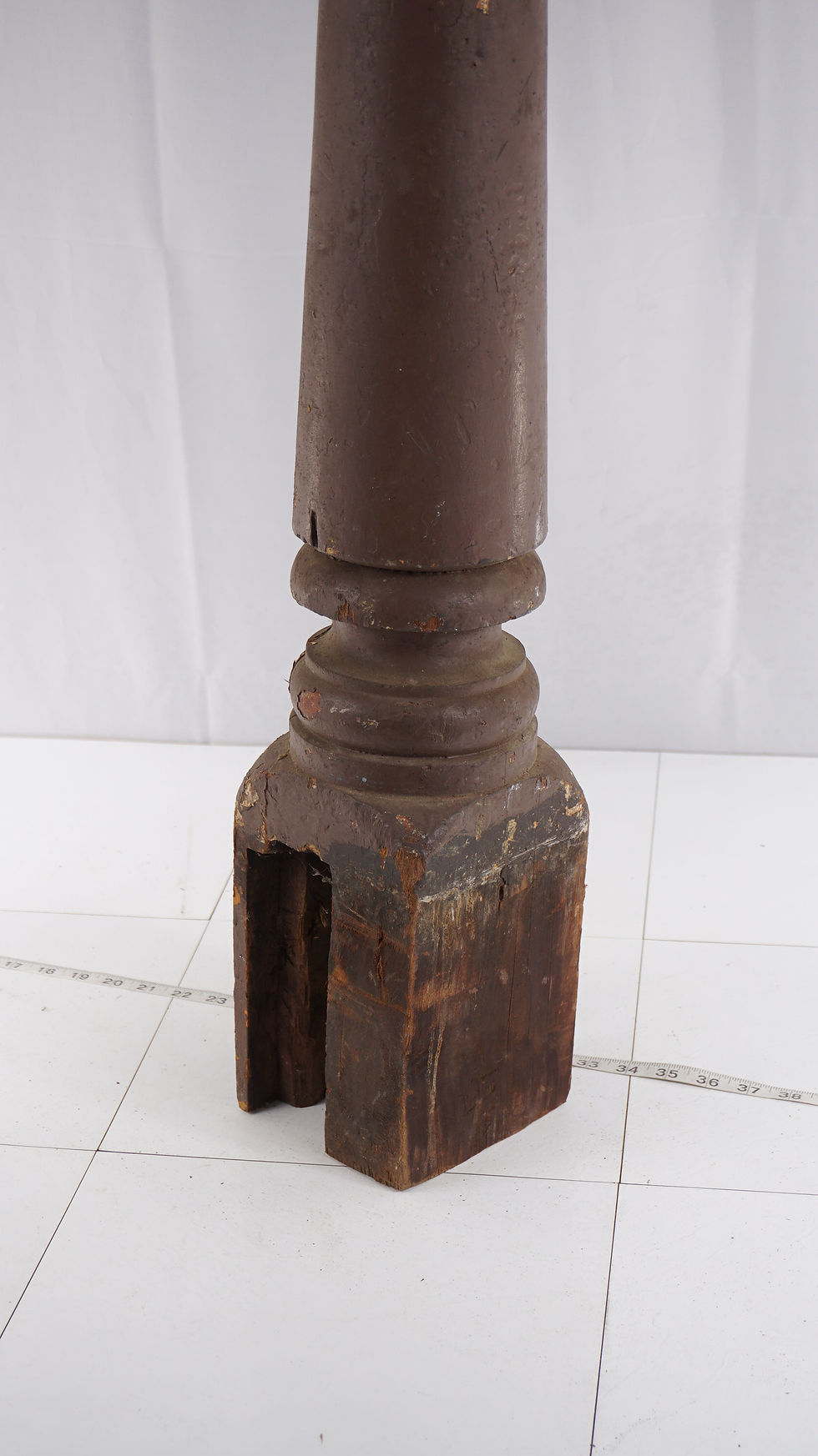 Thumbnail: Ca 1920s Newel Post With Ball Top