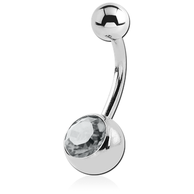 בננה טבור סרגיקל עם אבן | The Piercing Shop