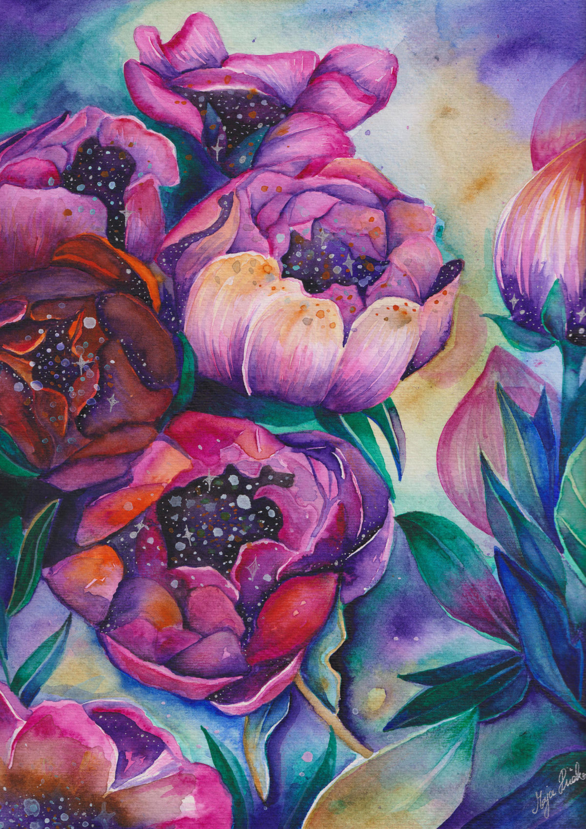 Peonies by Maja Pučko