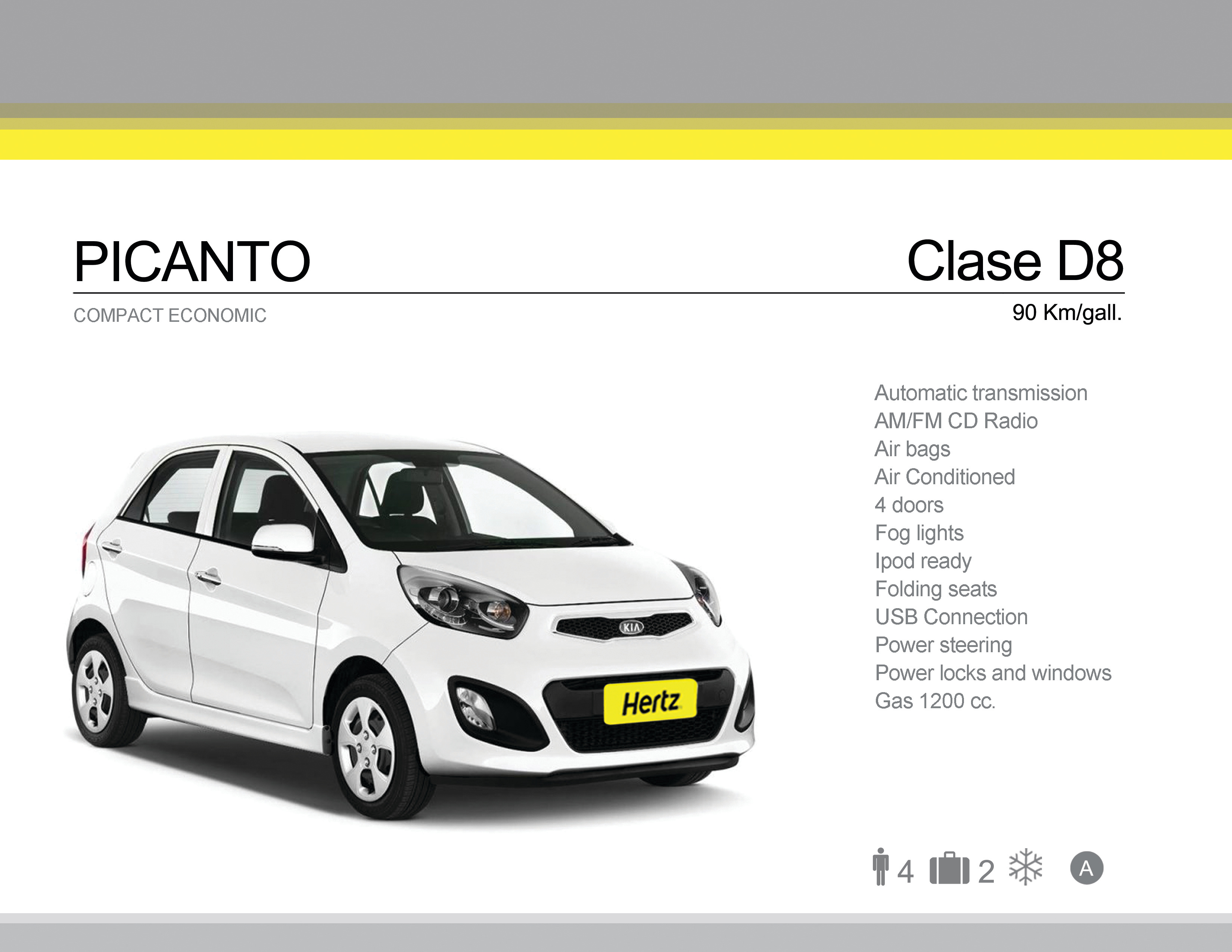 Class D8 - Kia Rio or Similar