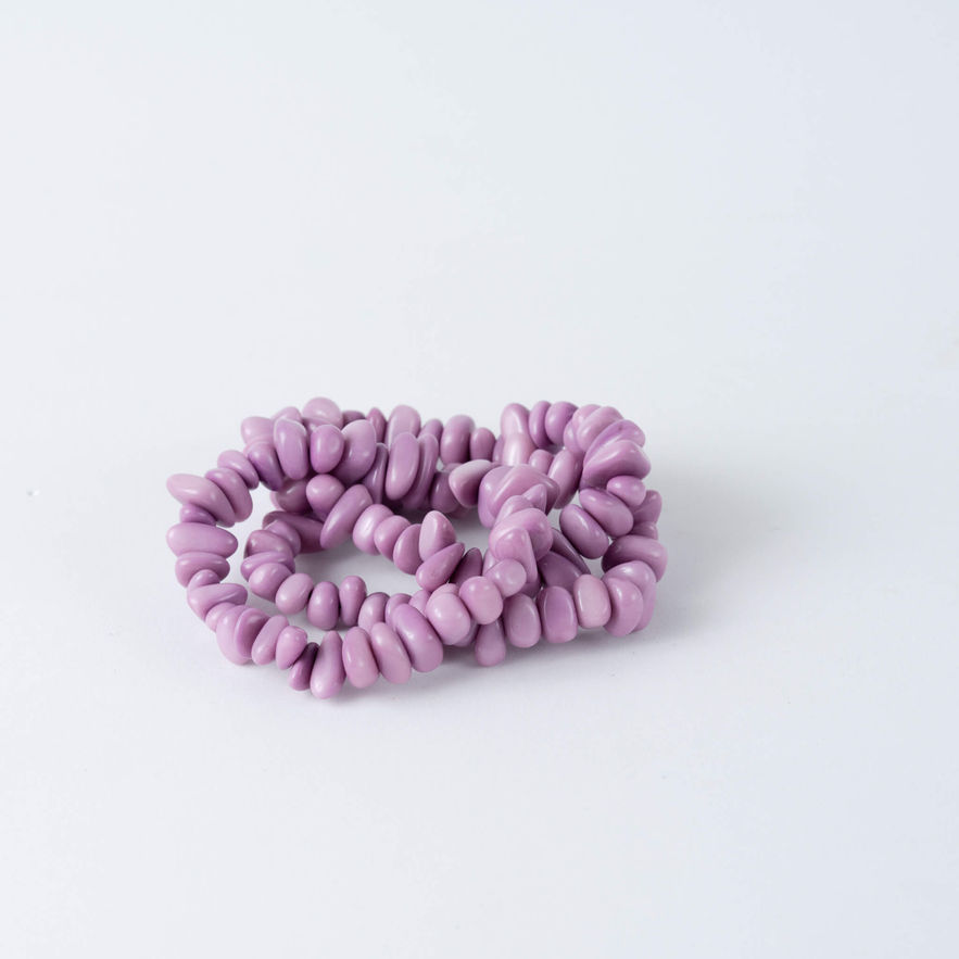 Lilac gemstone beads