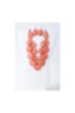 Coral tagua necklace and earrings set . handmade organic and natural lightweight gift.