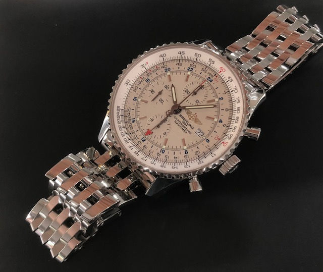 Thumbnail: Breitling Navitimer Men’s GMT Navigator Watch in showroom condition 