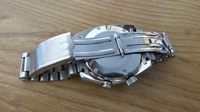 Thumbnail: Vintage Omega Seamaster Memomatic Alarm Watch Ref 166.072 in showroom condition