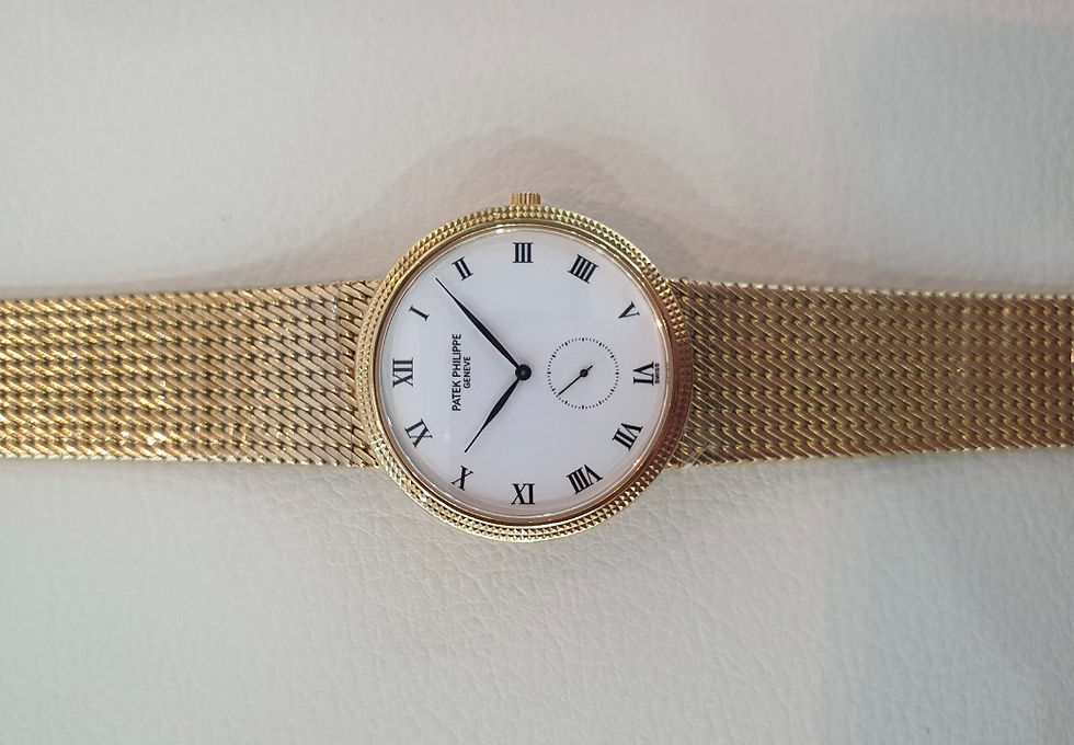 Thumbnail: Patek Philippe Calatrava Reference 3919J-005 Men's 18K Solid Gold Luxury Watch