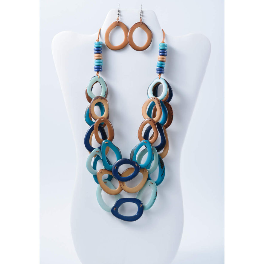 Handmade tagua jewelry gift for sister