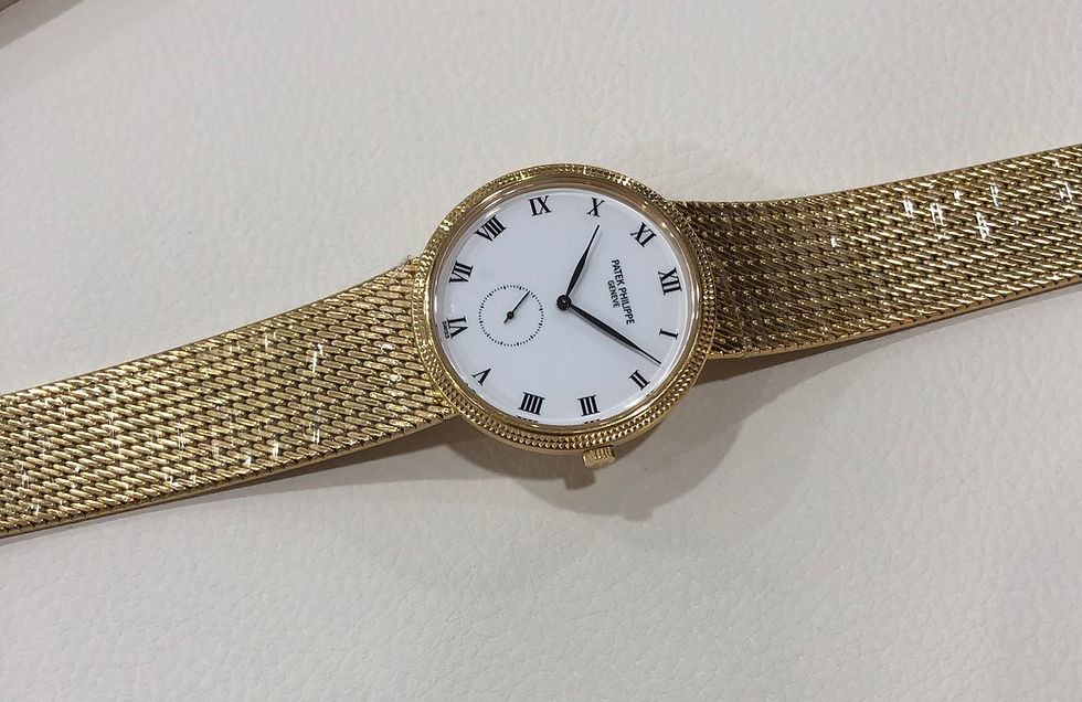 Thumbnail: Patek Philippe Calatrava Reference 3919J-005 Men's 18K Solid Gold Luxury Watch