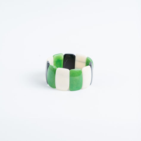 Green ivory tagua bracelet