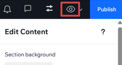 Preview site before publishing changes