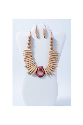 Erika Statement Tagua Necklace Set - TaguArtsy