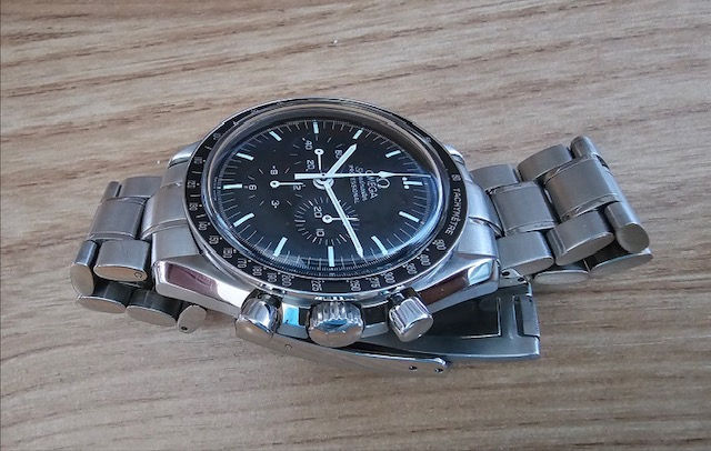 Thumbnail: Omega Speedmaster Moonwatch Hesilite in showroom condition 