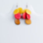 Redm Mustard and Yellow Tagua Drop Earrings